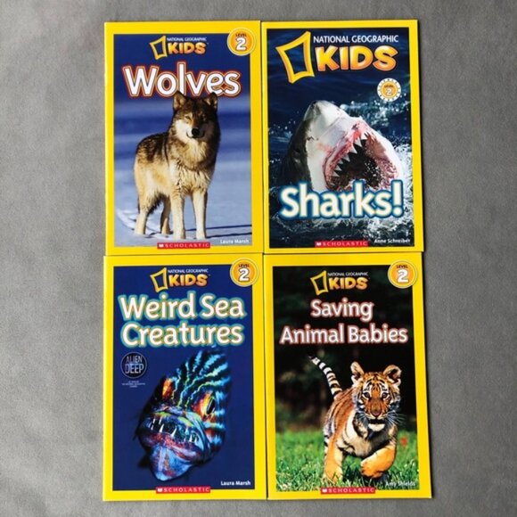 Set of 4 ~ National Geographic Leveled Readers - Picture 1 of 13